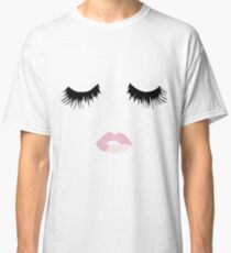 Wimpern Lippendruck Classic T-Shirt