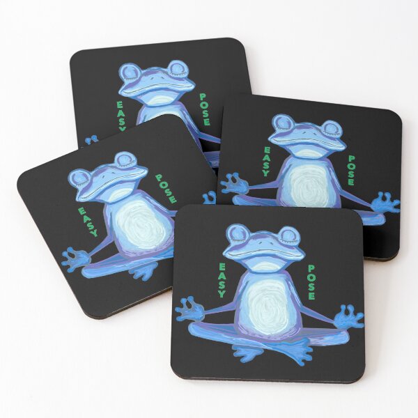 Item preview, Frog doing an Easy Pose in Yoga designed and sold by janraydesigns.