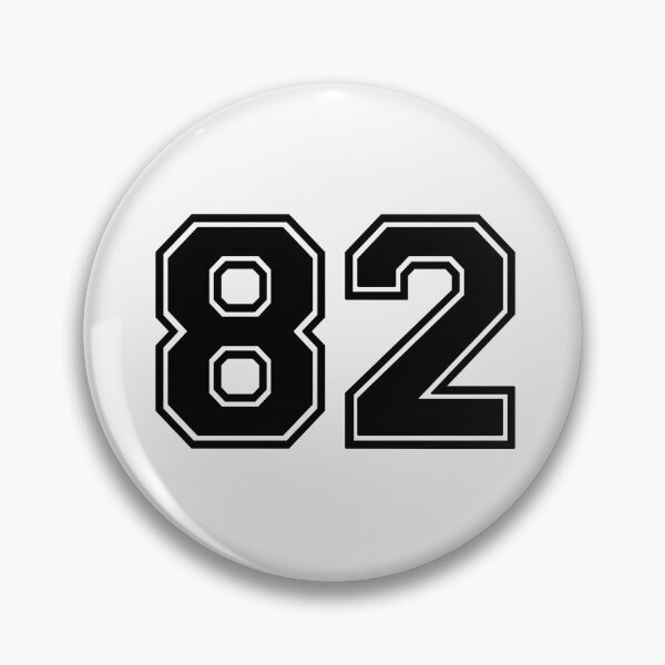Item preview, Eighty two black Jersey number 82 second  designed and sold by Greenfieldlogo.