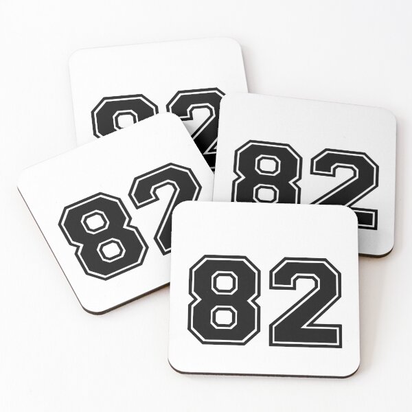 Item preview, Eighty two black Jersey number 82 second  designed and sold by Greenfieldlogo.