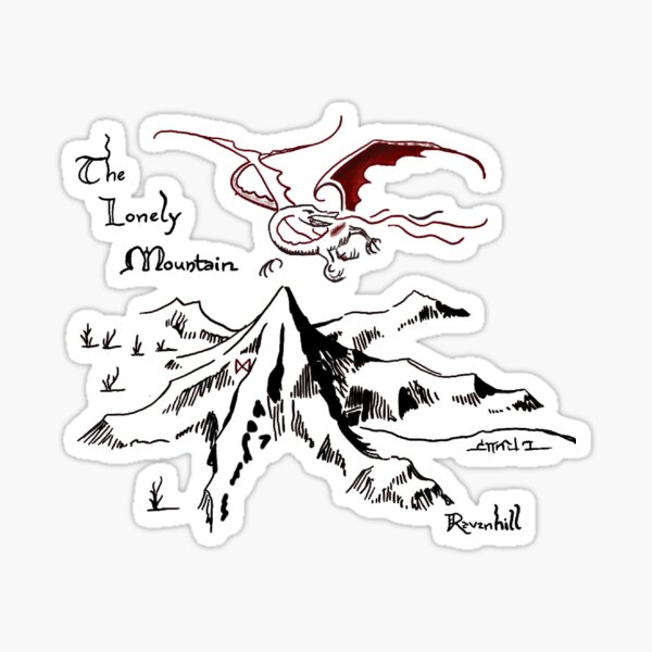 Dragon’s Hoard in a Solitary Mountain Sticker