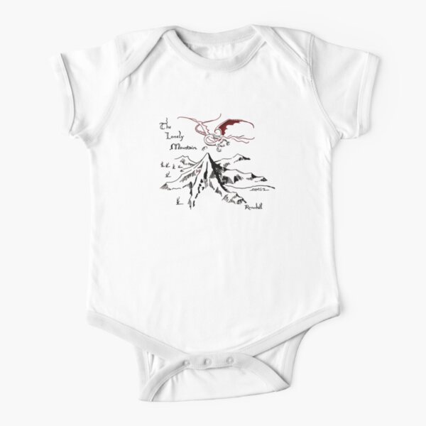 Dragon’s Hoard in a Solitary Mountain Short Sleeve Baby One-Piece
