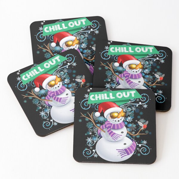 Artikelvorschau, Chill Out Lustige Weihnachten Schneemann Design entworfen und verkauft von alldaycustoms.