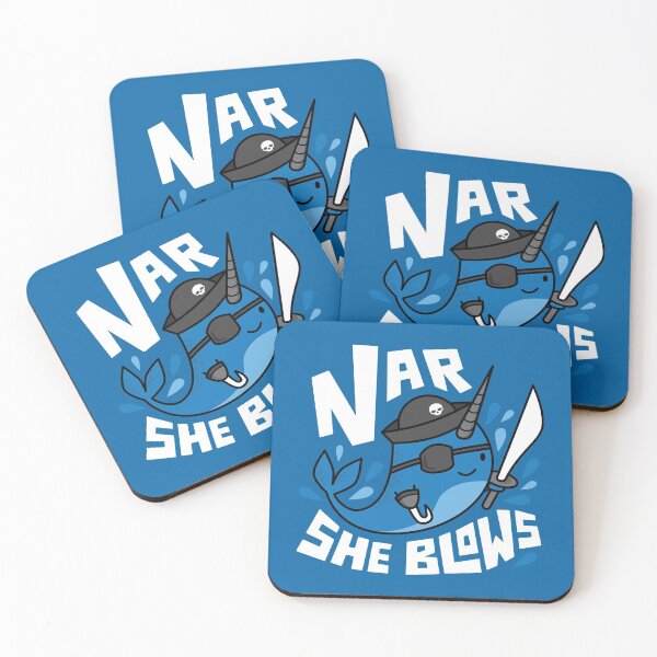 Item preview, Funny Narwhal Pun - Nar She Blows designed and sold by toddsimpson.