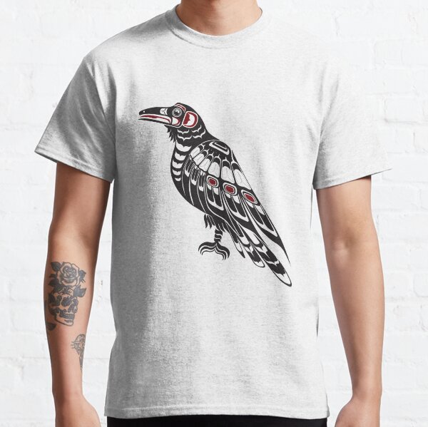 Pacific Northwest Raven native american salish formline art Crow Classic T-Shirt