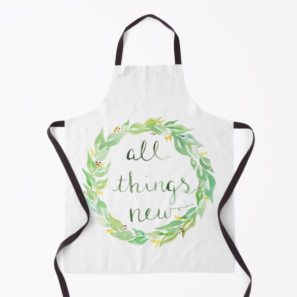 Item preview, All Things New Bible Verse Watercolor Wreath designed and sold by Jasanna Czellar.