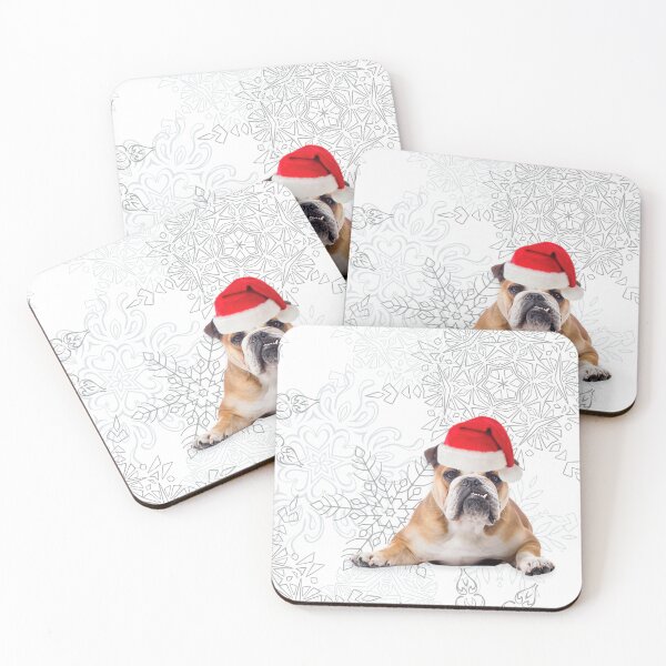 Artikelvorschau, Englische Bulldogge Weihnachten entworfen und verkauft von FunShirtDesigns.