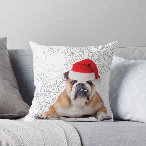 Artikelvorschau, Englische Bulldogge Weihnachten entworfen und verkauft von FunShirtDesigns.
