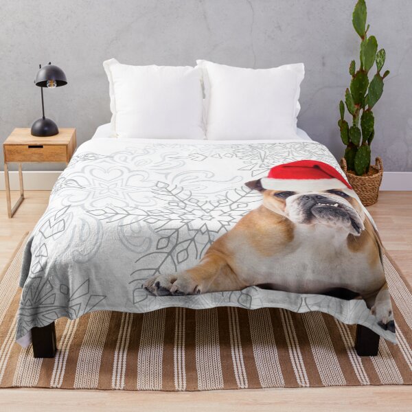 Artikelvorschau, Englische Bulldogge Weihnachten entworfen und verkauft von FunShirtDesigns.