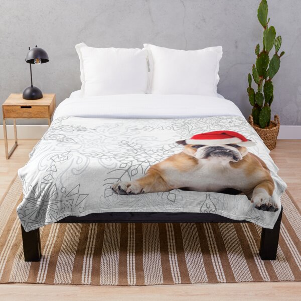 Artikelvorschau, Englische Bulldogge Weihnachten entworfen und verkauft von FunShirtDesigns.