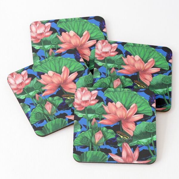 Item preview, Nymphaea flowers Pattern Design designed and sold by Dobrix.
