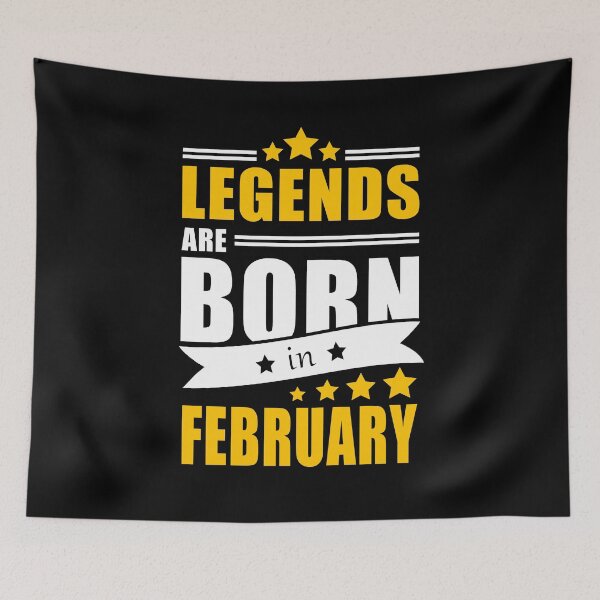 Item preview, Legends are Born in February Birthday Gift Idea designed and sold by FreedomTree.