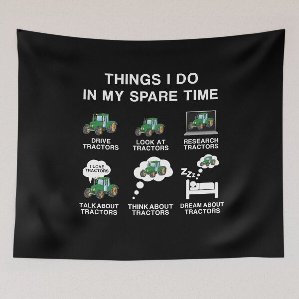 Item preview, THINGS I DO IN MY SPARE TIME FUNNY TRACTOR  DRIVER FARMERS LOVERS GIFT  designed and sold by pedrored369.