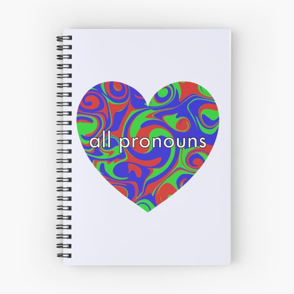 Item preview, All Pronouns Pronouns Heart  designed and sold by Mickey Kyan.