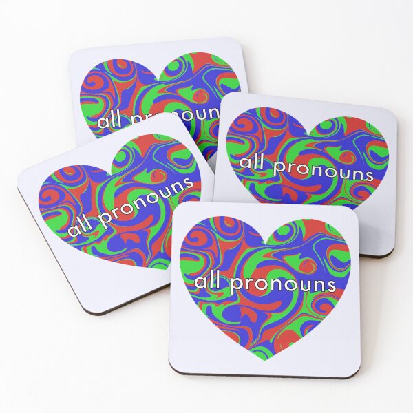 Item preview, All Pronouns Pronouns Heart  designed and sold by Mickey Kyan.