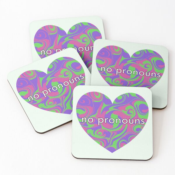 Item preview, No Pronouns Pronouns Heart  designed and sold by Mickey Kyan.