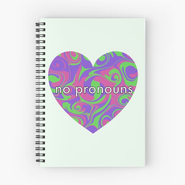Item preview, No Pronouns Pronouns Heart  designed and sold by Mickey Kyan.