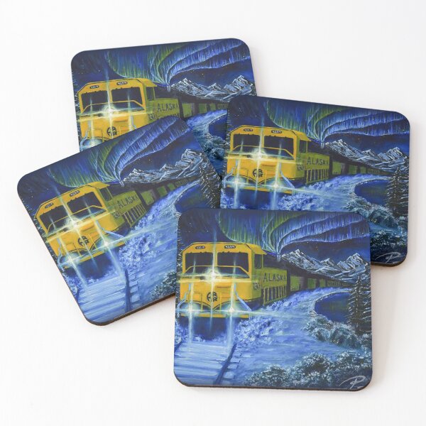 Item preview, Alaska Railroad Train Artwork designed and sold by artsyrere.