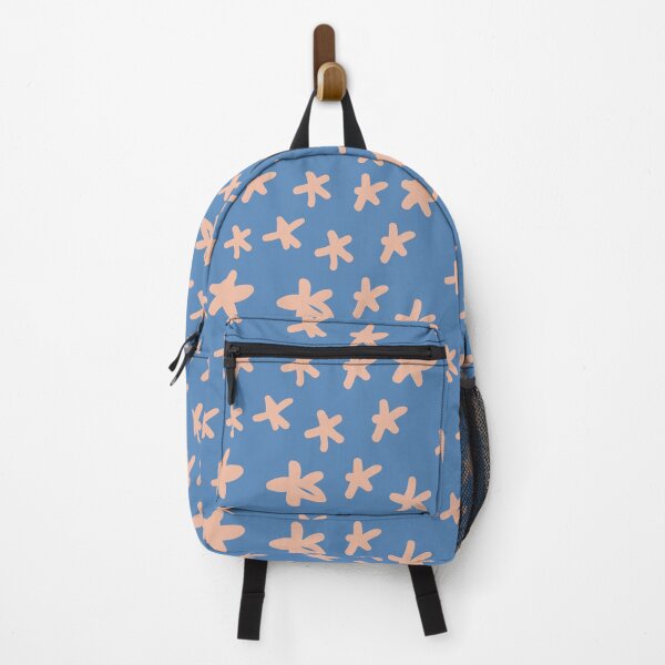 Item preview, Royal Blue and Peach Stars Pattern designed and sold by urbnbodga.