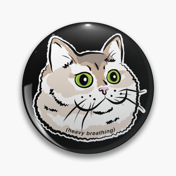 Item preview, Heavy Breathing Cat Meme / Breathing Intensifies / Cute Fat Cat designed and sold by coolintent.