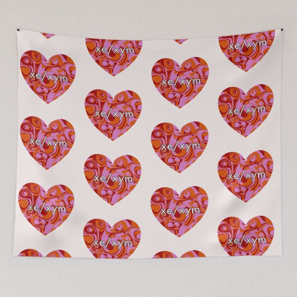 Item preview, Xe/Xym Pronouns Heart  designed and sold by Mickey Kyan.