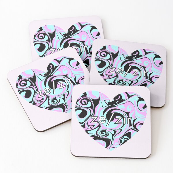 Item preview, Ze/Zir Pronouns Heart  designed and sold by Mickey Kyan.