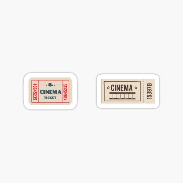 Stickers ticket cinema Ref: NW2977 70x90 cm - Cdiscount Maison