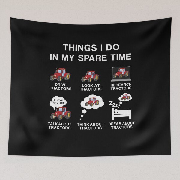 Item preview, THINGS I DO IN MY SPARE TIME FUNNY TRACTOR  DRIVER FARMERS LOVERS GIFT  designed and sold by pedrored369.