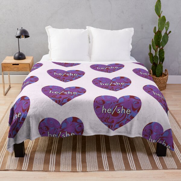 Item preview, He/She Pronouns Heart  designed and sold by Mickey Kyan.