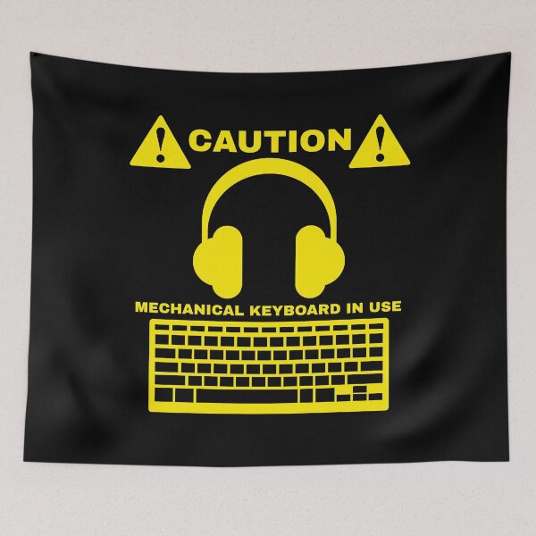 Item preview, Caution mechanical keyboard in use designed and sold by GraphicTeesSuck.