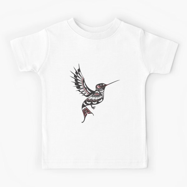Vista previa del artículo con la obra «Colibrí del Pacífico Noroeste Nativo Americano Salish Formline Art Colibrí», diseñado y vendido por cascadiadesigns.