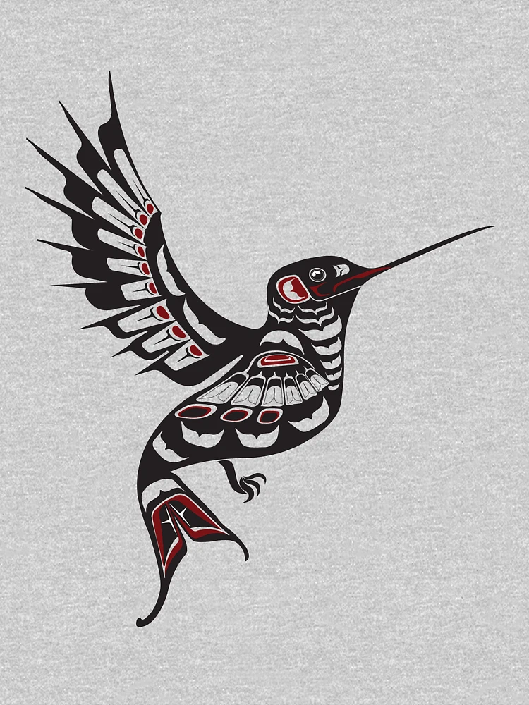 Pacific Northwest Hummingbird native american salish formline art