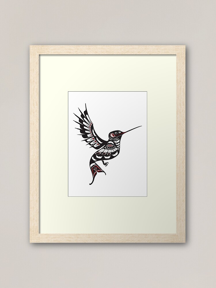 Pacific Northwest Hummingbird native american salish formline art