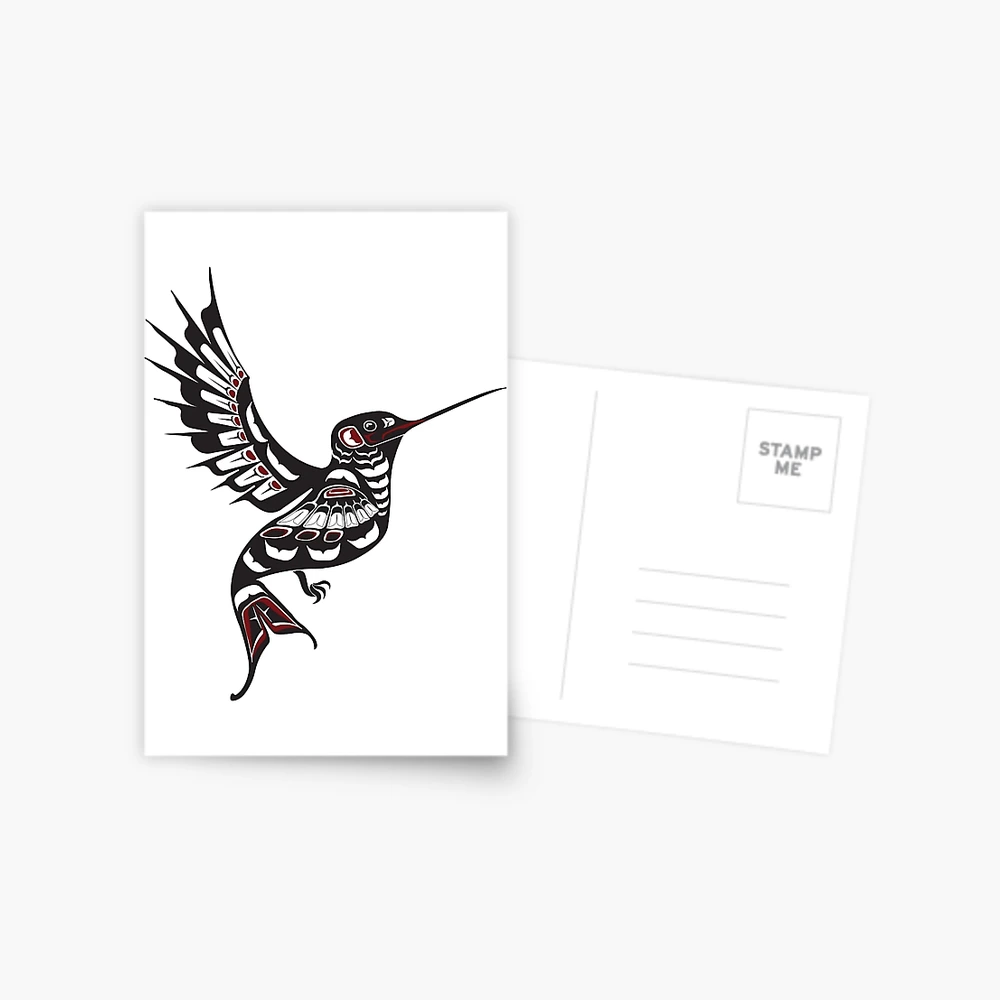 Pacific Northwest Hummingbird native american salish formline art