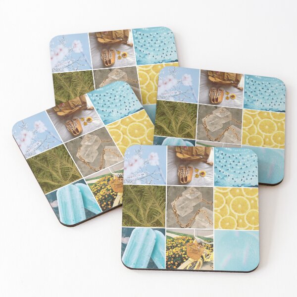 Item preview, Gold and Blue Moodboard designed and sold by feardeargcrafts.