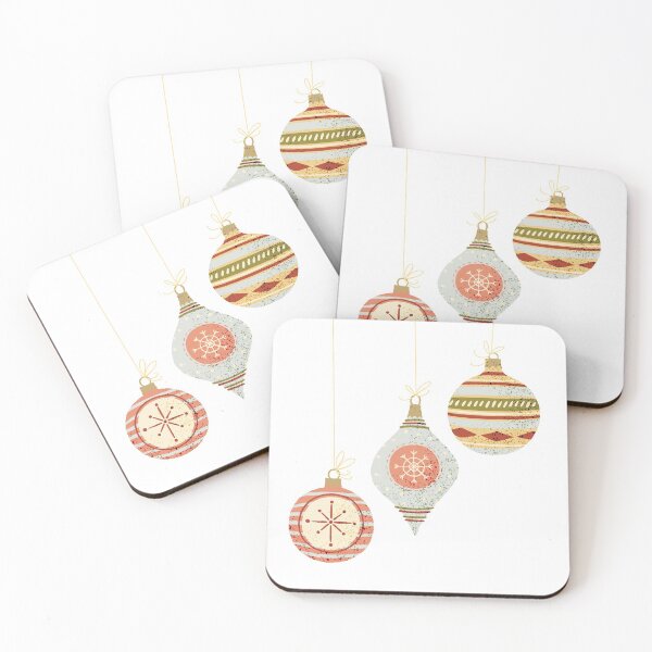Item preview, Colorful christmas ornaments pattern designed and sold by urban-color.