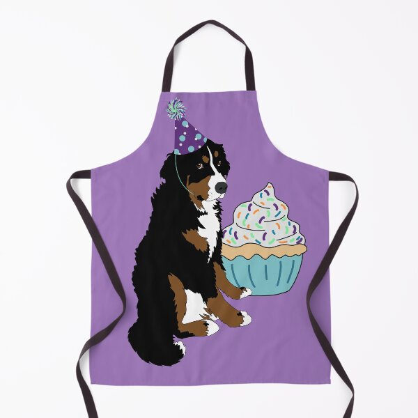 Item preview, Happy Birthday Cupcake Polka Dot Bernese Mountain Dog  designed and sold by KantstandyaC.