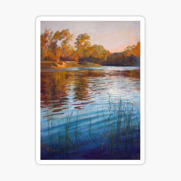 'Evening Reflections' - Goulburn River Sticker