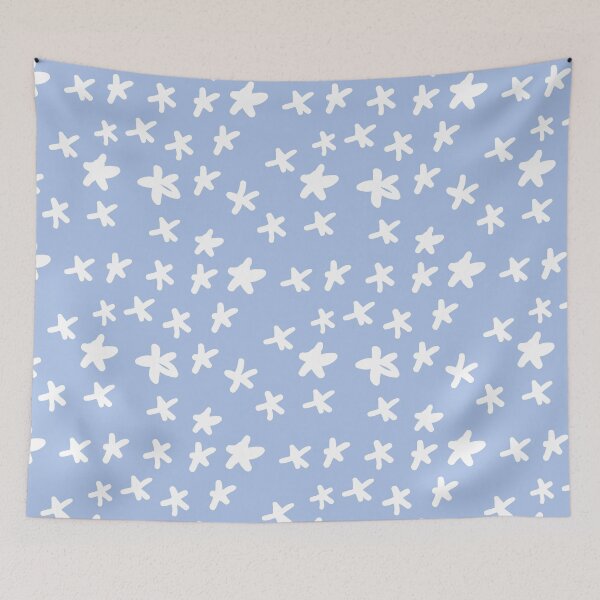 Item preview, Sky Blue and White Stars Pattern designed and sold by urbnbodga.