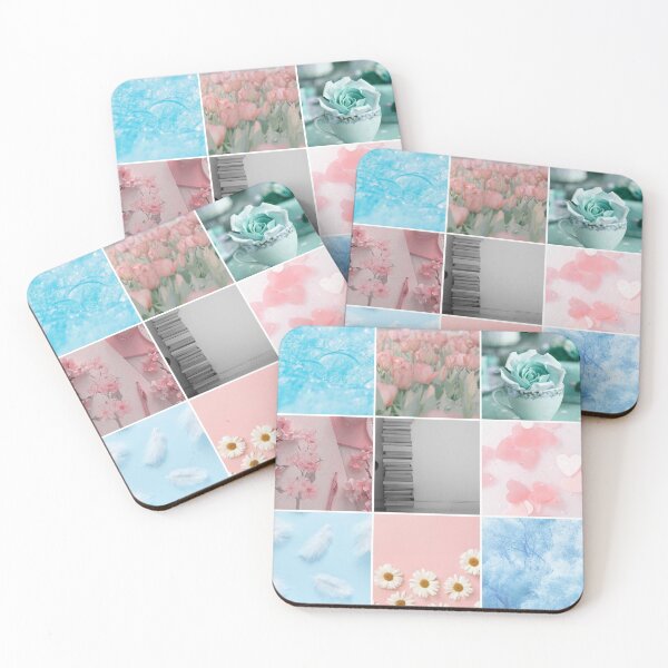 Item preview, Pink and Blue Moodboard designed and sold by feardeargcrafts.