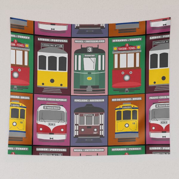 Item preview, Heritage streetcars - trams of the world (colours) designed and sold by Groenendijk.