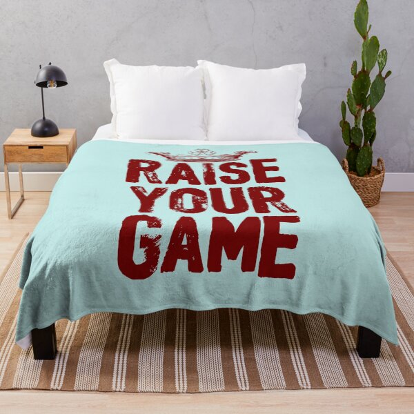 Item preview, RAISE YOUR GAME (dark text) designed and sold by ArtsArtyArt.