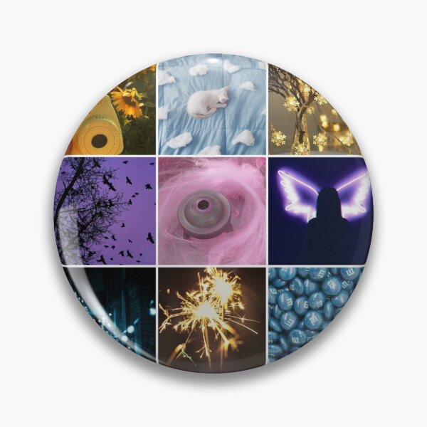 Artikelvorschau, Lila, Gold, Pink und Blau Moodboard entworfen und verkauft von feardeargcrafts.