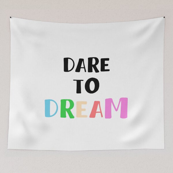 Item preview, Dare To Dream Quote Art Design Inspirational Moti designed and sold by vividpixelusa.