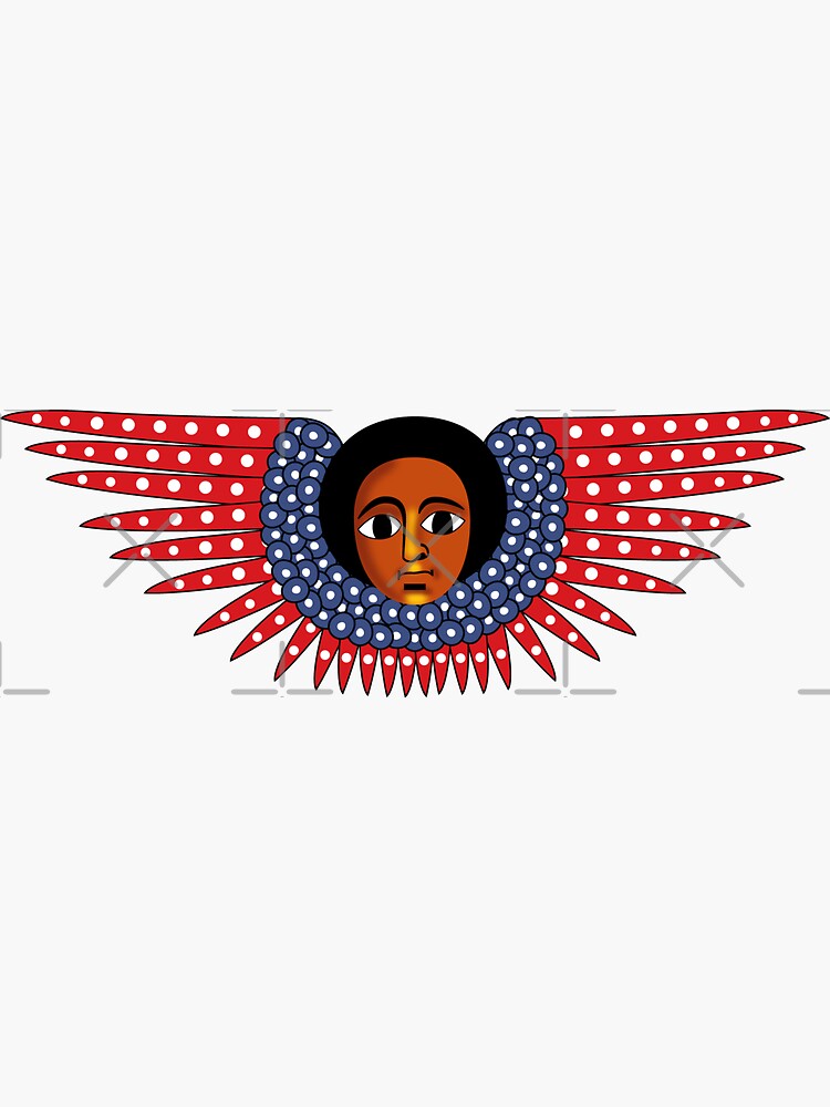 Ethiopian Angel Sticker for Sale by yikunopia