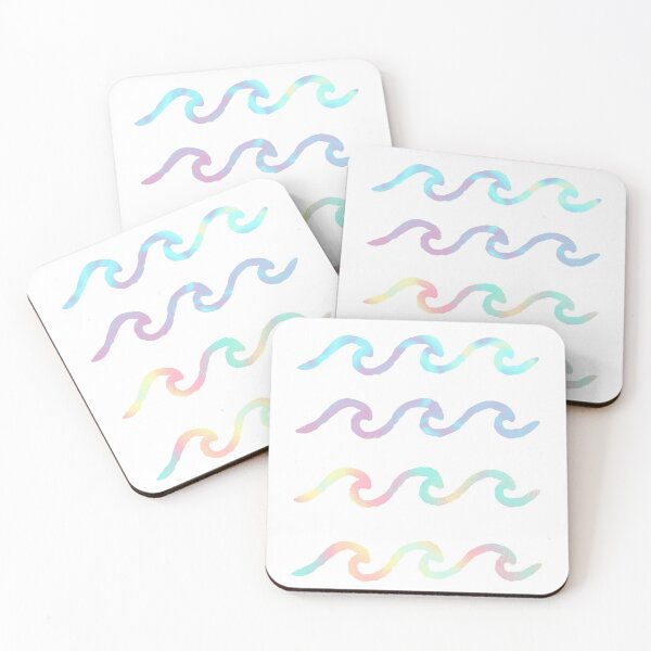 Item preview, Iridescent Ocean Waves Sticker Pack designed and sold by crimsontreasure.