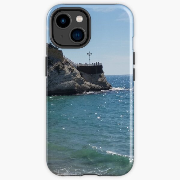 Benidorm Poniente Beach, glistening blue sea, white waves iPhone Tough Case