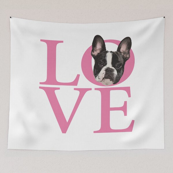 Aperçu de l'œuvre Amour Bouledogue Français, Frenchie créée et vendue par Futurebeachbum.