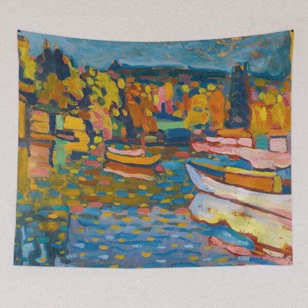Item preview, Wassily Kandinsky, Study for Autumn Landscape with Boats designed and sold by emidye20.