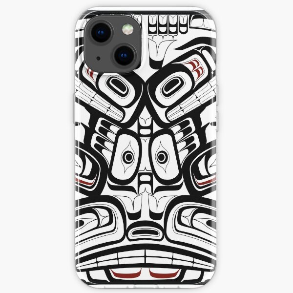 Pacific Northwest Orca Raven Bear totem Formline Hiada Salish style first nations native american iPhone Soft Case